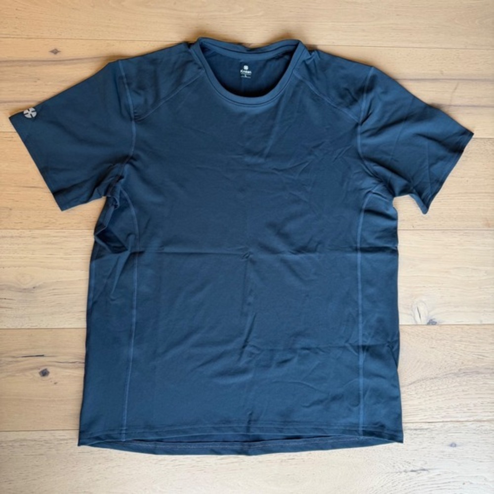 Krotan Mens Athletic Performance Short Sleeve Tee Shirt Gray Large NWT USA Made